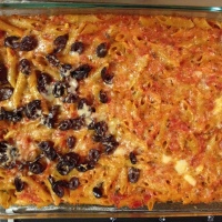 Meatless Monday: Spicy Penne with Two Cheeses and Olives